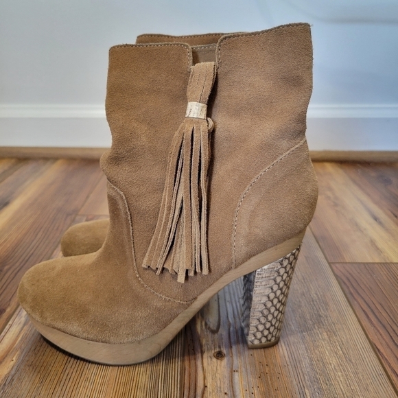 Rebecca Taylor Audra Suede Ankle Boot size 7 - Picture 6 of 9